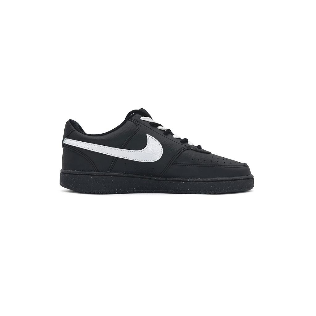 Nike Court Vision Slip Resistant Abrasion Resistant Low top Skateboard Shoes Unisex Black White DH2987-002(Team505-)