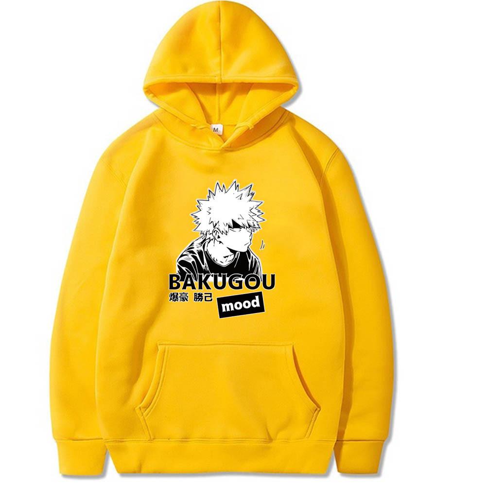 

Мультфильм День Аниме Свободный свитер с капюшоном Толстовка Мужские и женские топы XS жёлтый