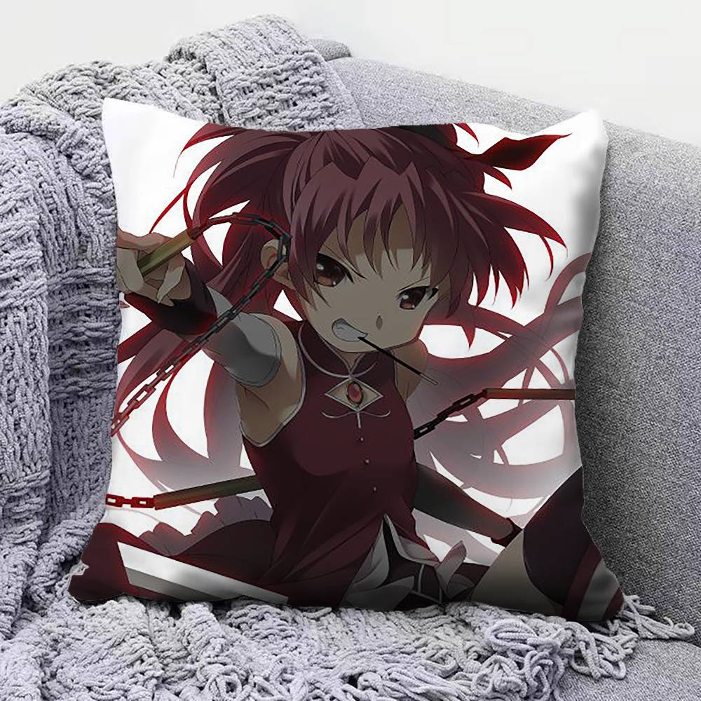 kyoko sakura The Puella Magi   Pillow Covers, Home Sofa Cushion Covers and Aecorative Custom