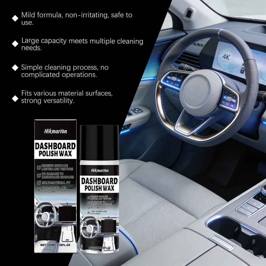 Multi Purpose Interior Cleaner Dashboard Polish Wax Car Detailing Spray Kitchen Degreaser Plastic Leather Restorer Daily Care