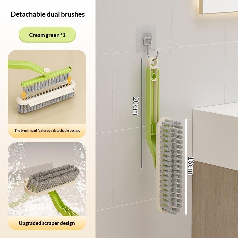 Multi-Purpose Tile Cleaning Brush, 360° Rotating Hard Bristle Scrubber For Bathroom & Kitchen Floors And Walls