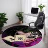 1pc Joker Office Round Area Rug, Under Office Chairs Bedroom Living Room Home Decor, Room Deco, Available In Various Sizes004