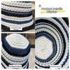 Striped Knitted Hollow Fisherman Hat UV Protection Breathable Straw Bucket Cap Big Eaves Multicolor Thin Sunshade Hat Travel