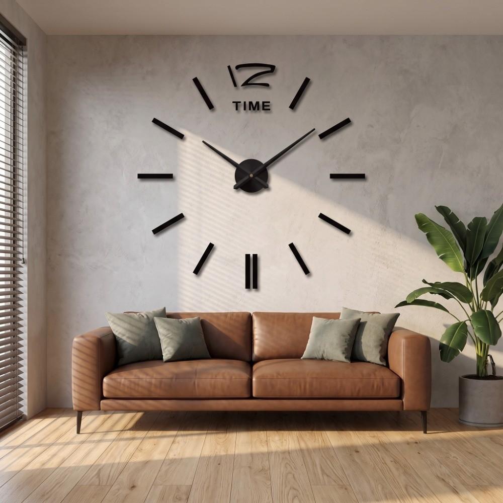 Battery Operated 3D Wall Clock 50cm Wall Clock Decor Fashion DIY Clock Kit  Bedroom Wall Decor