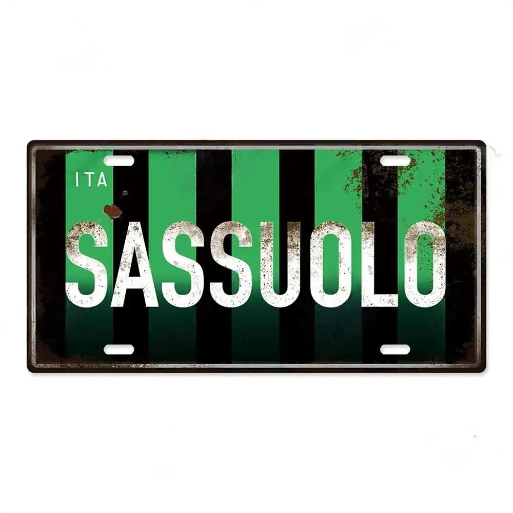 FJ Decor Italy City Metal Tin SignS Licenses Plate Plaque Vintage Wall Ari for Pub Club Man Decors