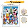 Disney DIY Painting Kit Christmas Cartoon Classic Style Home Decor Craft Gift Idea Snow Scene Mickey Stitch Winnie The Pooh Art Set