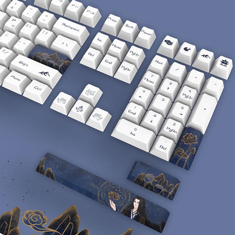 Height Keycaps for 108-Key 5-Side Dye Sublimation PBT Mechanical Keyboard Keycap Fit For 61 64 84 87 96 98 Keypad