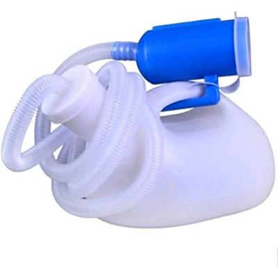 Erkekler için 2000ml İdrar Şişeleri, Erkekler için Dökülmeye Dayanıklı Pisuar Sistemi İdrar Toplayıcı Konteyner Erkek Pisuar, 51 "Uzun Tüplü Kapaklı