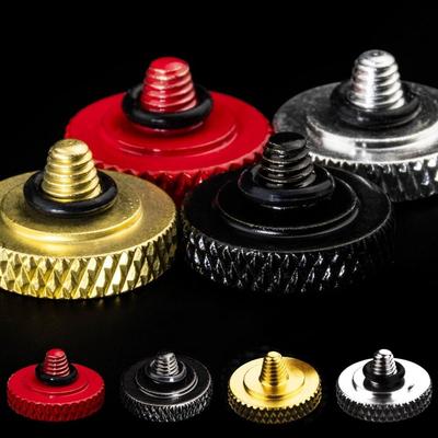 Brass Shutter Button Concave Rubber Ring Shutter Release for Fujifilm/Leica/Nikon/Sony DSLR Camera