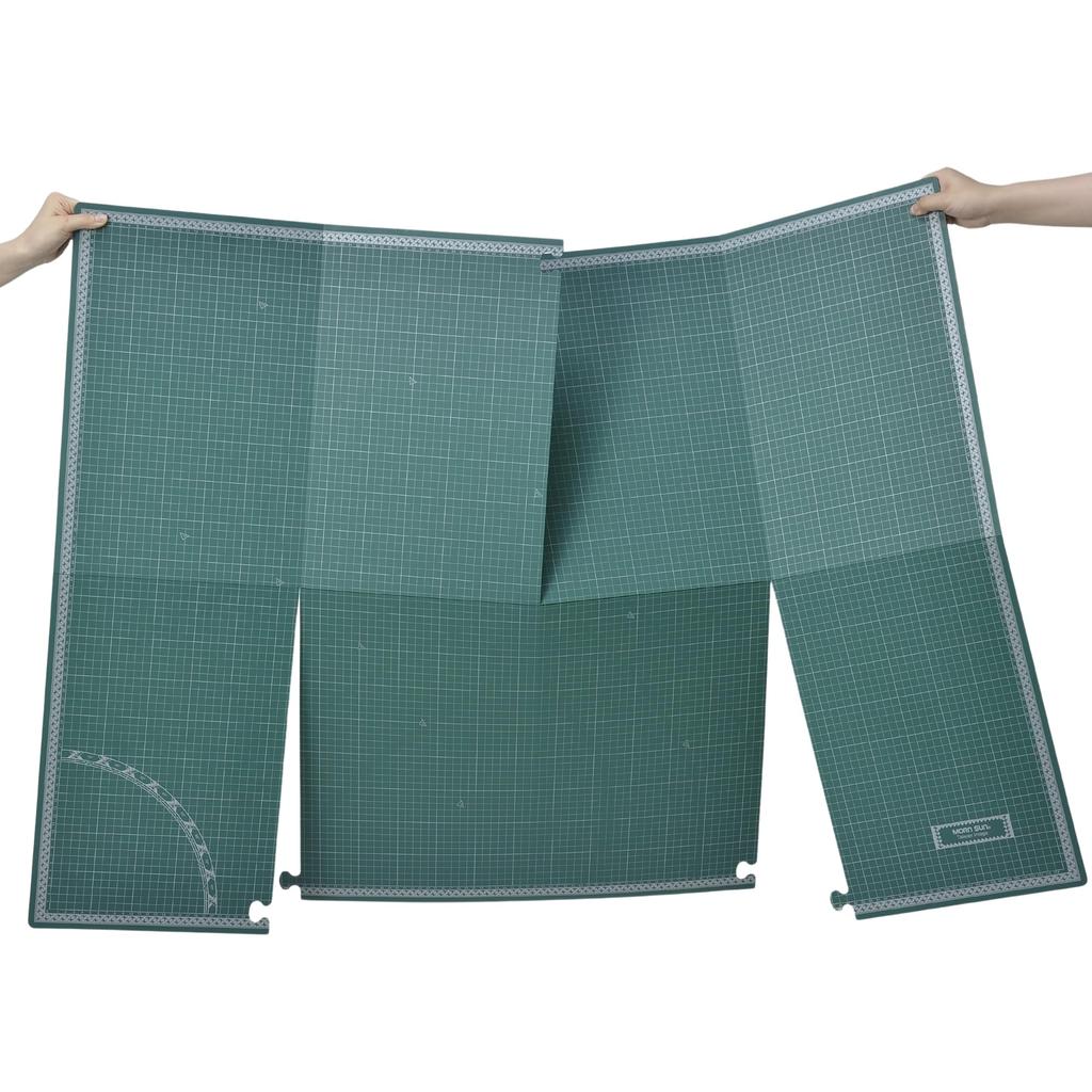 Takagi Faltbare Schneidematte A0 Grün 900 x 1200 mm Schneidematte Schneideblatt Schreibtischunterlage Puzzlestruktur Gelenk wendbar doppelseitig faltbar und
