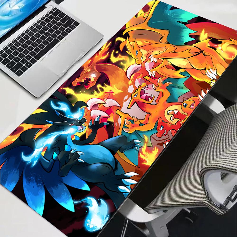 Kawaii Charizard Mouse Pad Large Anime Desk Mat XXL Extended Keyboard Pad NonSlip Mousepad for Computer Laptop Office Home