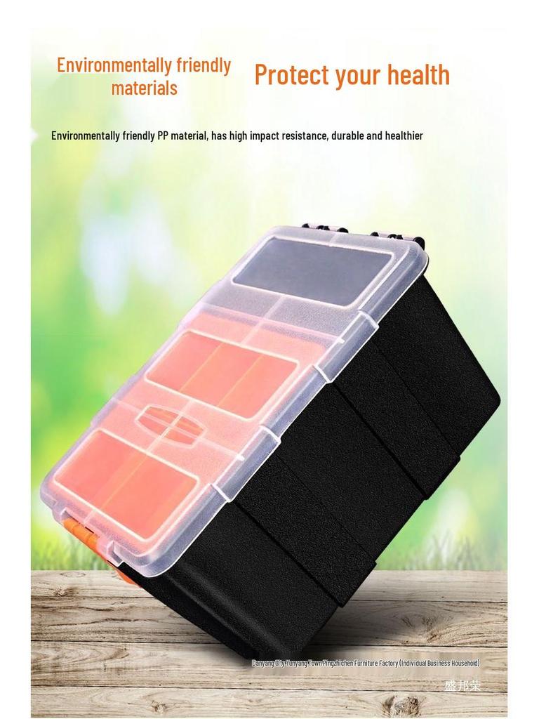 Portable Transparent Plastic Parts Organizer - Thickened Screw & Accessories Storage for Electricians