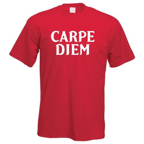 Carpe Diem TShirt Seize The Day Latin Cool Slogan Motivational 2XL
