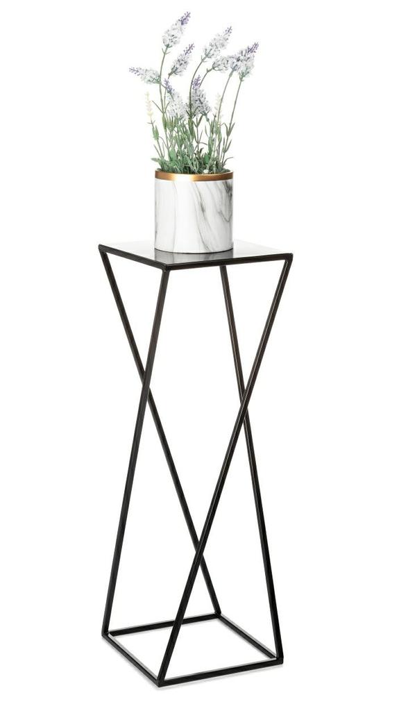 Kwietnik Nowoczesny Czarny Stojący 70 Cm