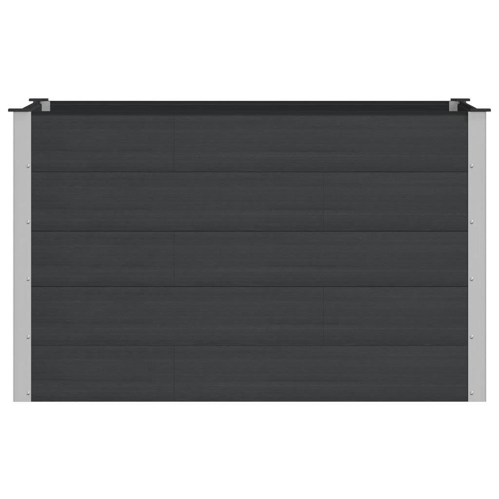 Raised Garden Bed Black 150 X 100 X 91 Cm
