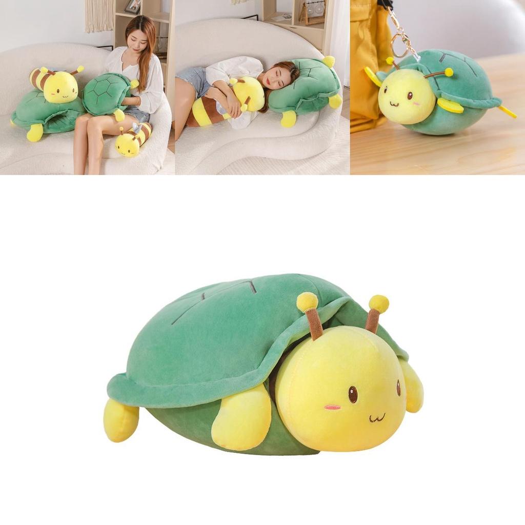 Süßes tragbares Schildkrötenpanzer-Stofftier für kreatives Spielen und Abenteuer