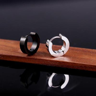 Pendientes de clip para orejas de estilo coreano de 4 x 9 pulgadas: Moda urbana hip hop versátil para estudiantes