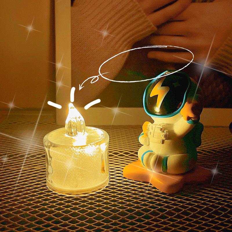 

Мини Свечная Лампа Прикроватный Ночник Романтическое Предложение Праздник Циси Сцена Признания Атмосферный Свет Mini candle light simulation 3.5 * 5cm