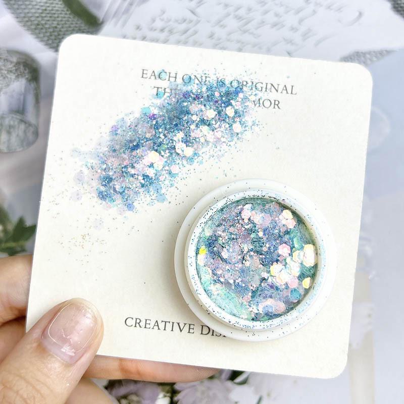 Fairy Eyes Nail Art Sequins - Net Red Gradient Glitter - Korean Large Sequins - Eye Makeup - Nail Art