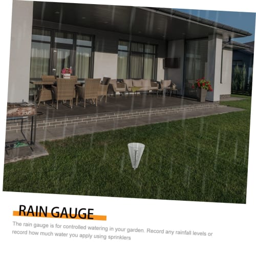 HYTROVE 1pc Rain Glass Measuring Cup Rain Gauge Meter, Meteorological Shape, Garden, Simple, Transparent Meter, Key, Rain Gauge, Measuring Cup, Upgrad