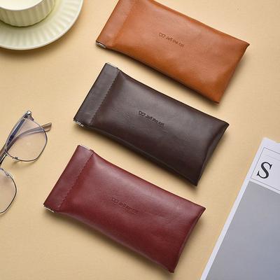 Simple Sun Glasses Pouch PU Waterproof Bag Case New Eyewear Storage Bags