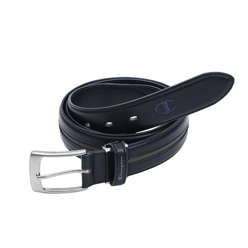 

[champion] leather One point logo belt accessories golf C3-AG701A men s black F