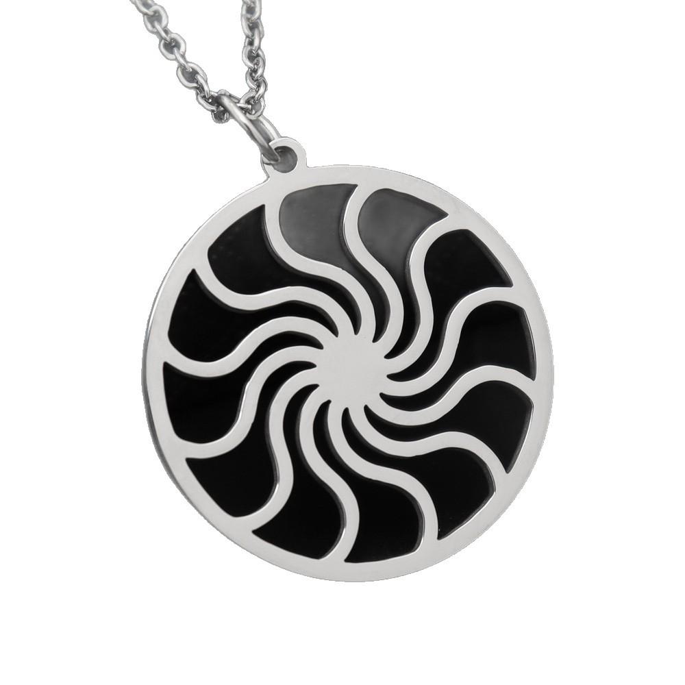 New Fashion Trend Simple Spiral Pendant Sun Necklace Sunshine Charm Necklace