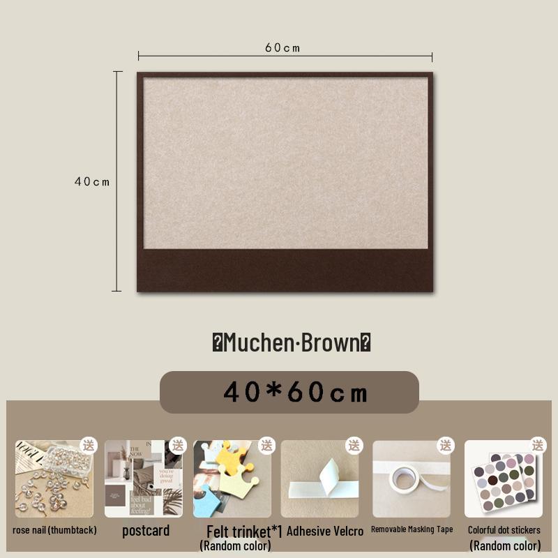 Self-Adhesive Felt Wall Sticker for Photos and Messages