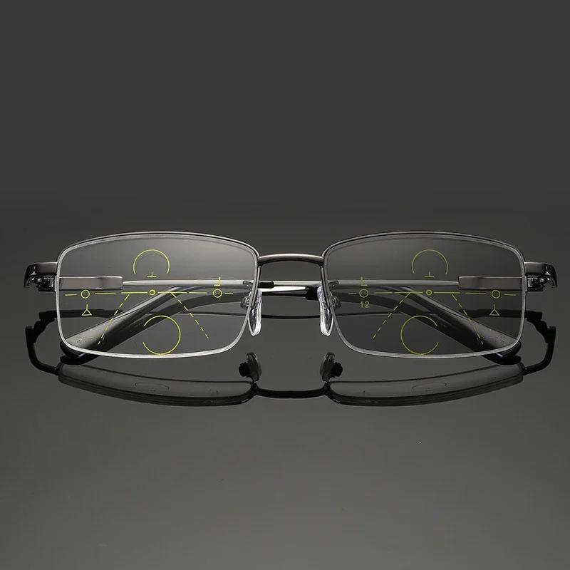 Business Männer Bifokale Lesebrille Luxus Outdoor Farbwechsel Photochrome Sonnenbrille Fertig Prescritpion Brillen Bis + 4,0