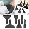 Pack of 6 Plastic Putty Knife Set, 6 Pack for Removing Wallpapers, Mud