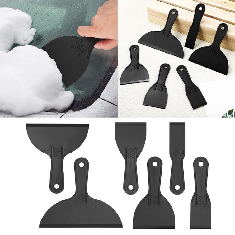 Pack of 6 Plastic Putty Knife Set, 6 Pack for Removing Wallpapers, Mud