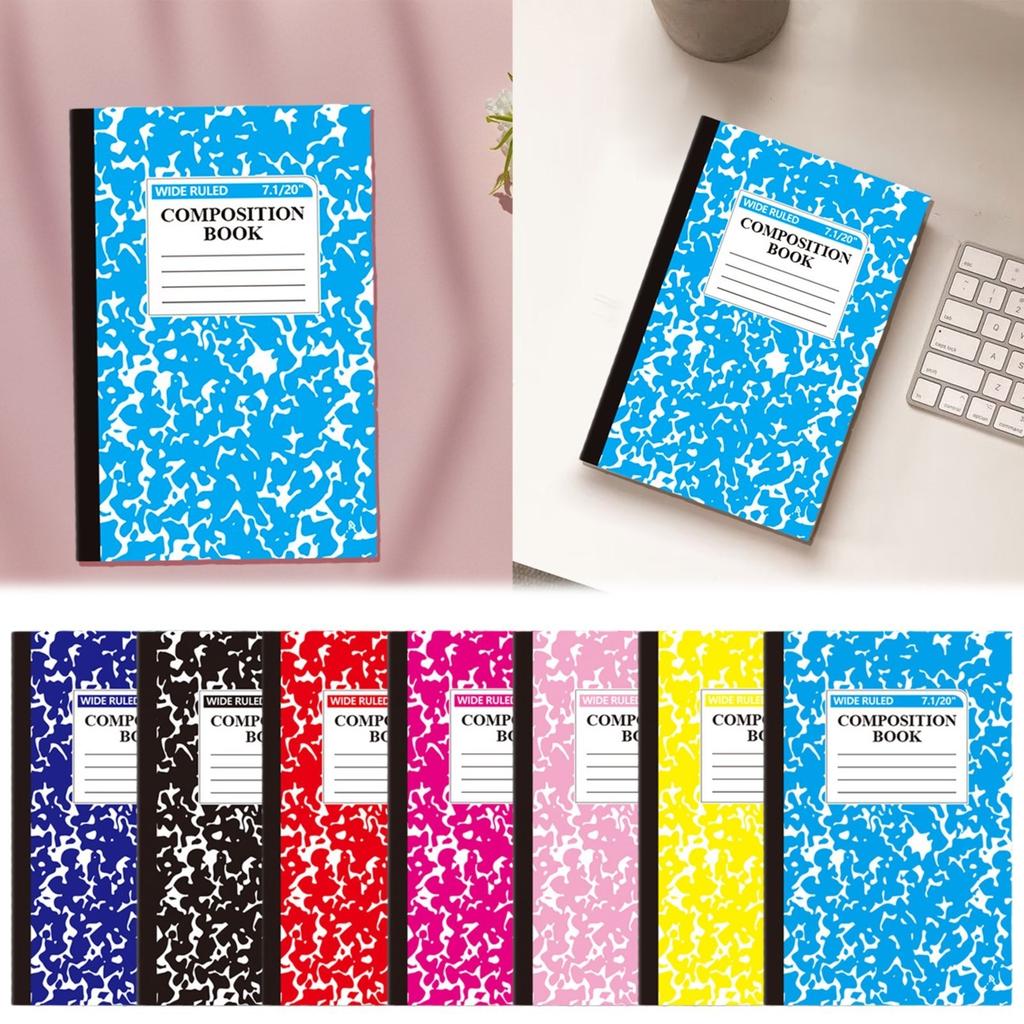 Jednoduchý - Zápisník Mramorový vzor Vynikající poznámkový blok Šitá kniha