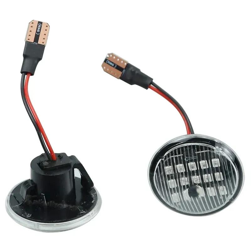 2Pcs Dynamic LED Turn Signal Side Marker Light Repeater Lamp For Fiat Punto 188 1999-2012 Doblo 2001-2005