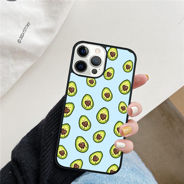 Funny Floral Avocado Mobile Phone Cases Cover For iPhone 17 Air 16 15 14 12 13 11 Pro MAX Apple Plus Coque