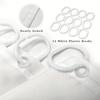 Various Style Shower Curtain With Hooks Waterproof Easy Install Simple Clean For Home Hotel Dorm Bathroom