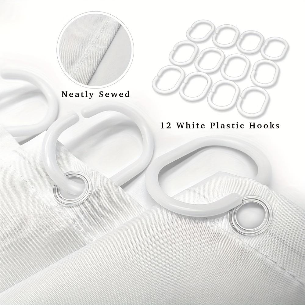 Various Style Shower Curtain With Hooks Waterproof Easy Install Simple Clean For Home Hotel Dorm Bathroom