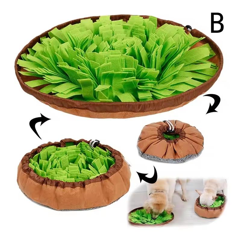 Pet Snuffle Mat For Dogs, Interactive Feed Game For Boredom, Encourages Natural Foraging Skills For Cats Dogs Bowl Travel Use