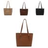 Stylish And Versatile Retro Tote Bag For Women In Chic Black Khaki And Brown Shades