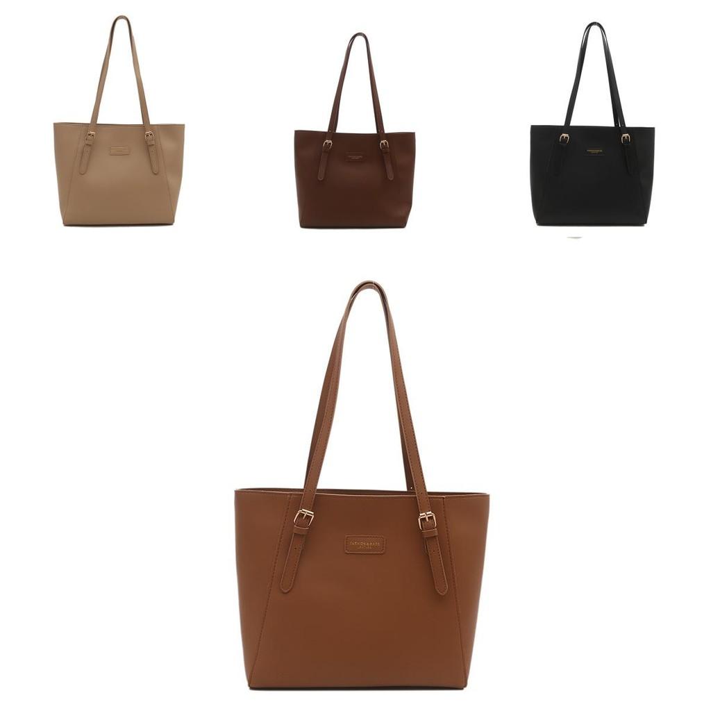Stylish And Versatile Retro Tote Bag For Women In Chic Black Khaki And Brown Shades