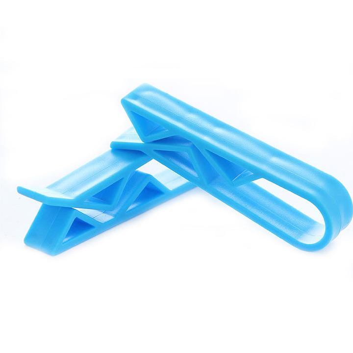 

Зажимы для мусорных баков Держатели для мусорных мешков Нескользящие пластиковые держатели для мусора 2pcs синий