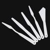 6pcs White Plastic Painting Palette Knives Paint Art Pigment Spatulas