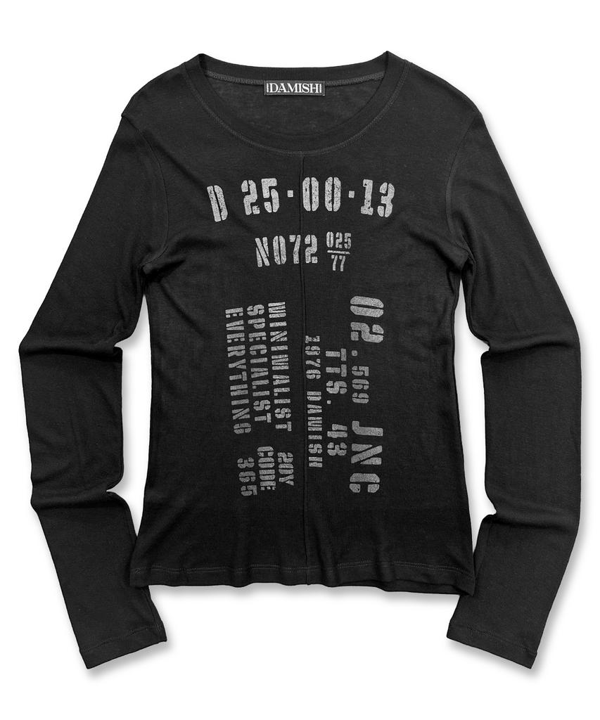 Damiswi Stencil Numbering Long Sleeve_Black