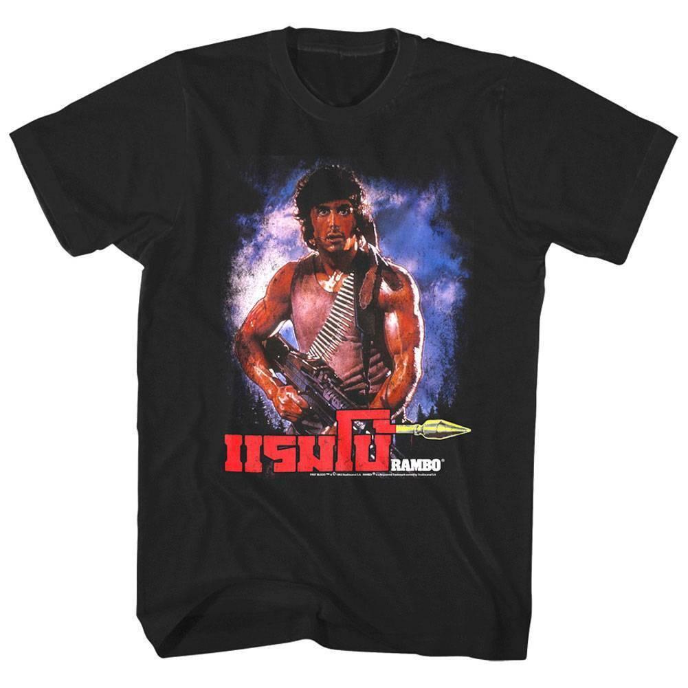 Rambo Thai Movie Poster Men T Shirt XXL