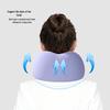 Almohada de Viaje Portátil con Espuma Viscoelástica en Forma de U para Cuello para Coche, Tren y Avión