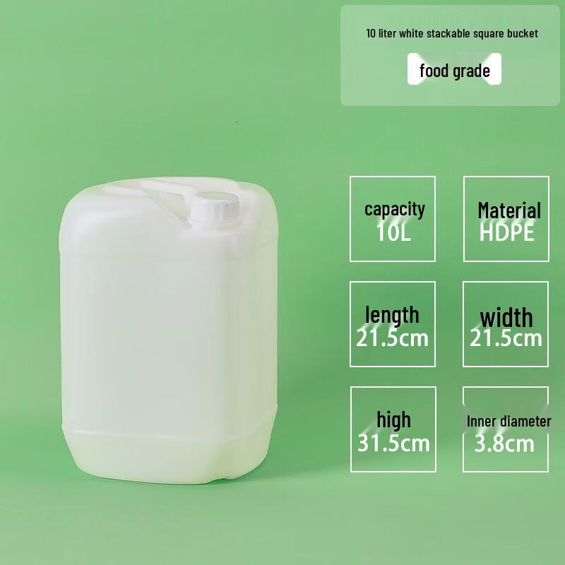 Food Grade 10L Stackable Plastic Storage Bucket (2-Pack)