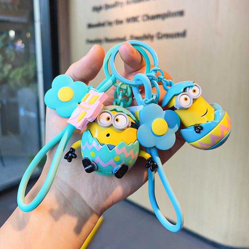 Entzückender Minion Cartoon Auto Schlüsselanhänger Rucksackanhänger Niedliches Geschenk Großhandel