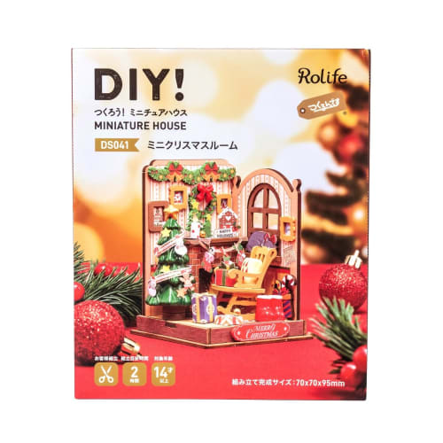 Tsukurundesu? DIY Miniature Dollhouse DS041 (Mini Christmas Room) with Japanese Instructions