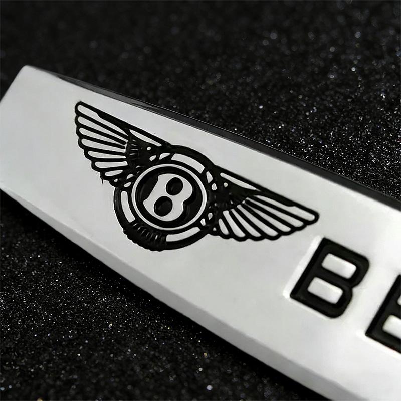 Autocollants Décoration Insigne Décalcomanie Carrosserie Métal 3D Pour Bentley Flying Spur Continental GT Bentayga Mulsanne Accessoires Auto