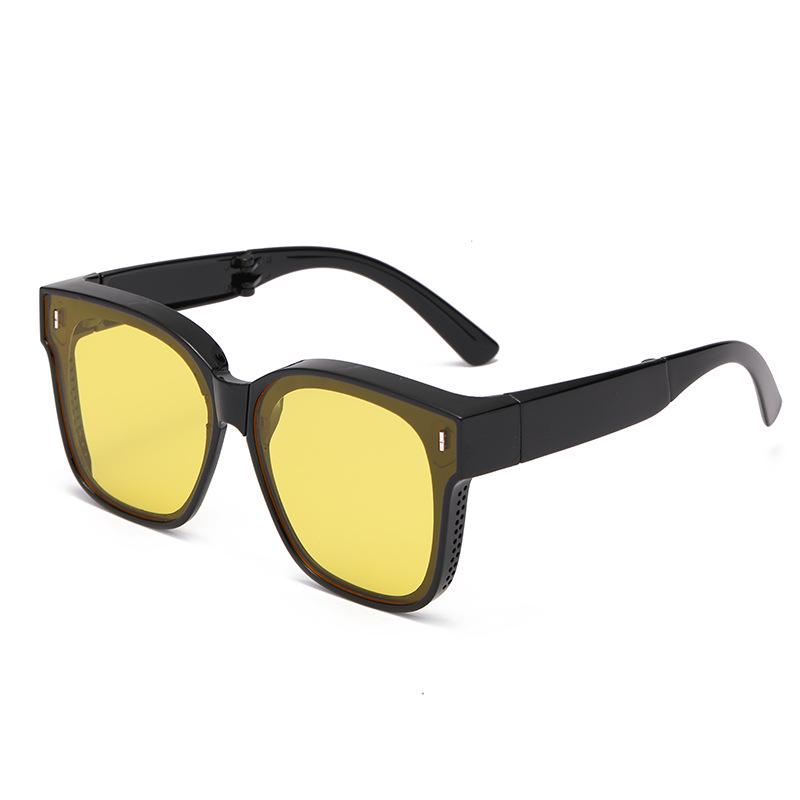 Modne okulary przeciwsłoneczne polaryzacyjne na klips dla mężczyzn i kobiet - Nakładane na okulary korekcyjne, Dwa w jednym do jazdy i ochrony latem