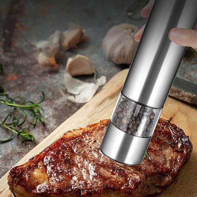 Automatic Salt & Pepper Mill Grinder Battery Operated Gravity Electric Pepper And Salt Grinder Mill for Kitchen Restaurant